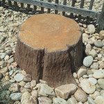 Textured Concrete Faux Tree Stump