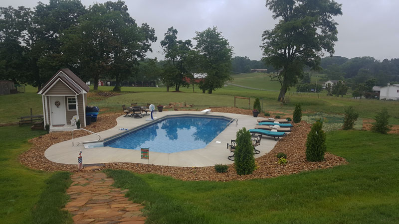 Kingsport Tennessee Liner Pool Installation